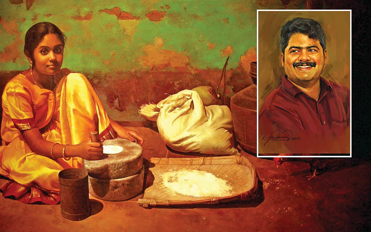 ஓவியத்தில் உறைந்த இளையராஜா!