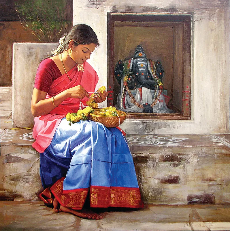 ஓவியத்தில் உறைந்த இளையராஜா!