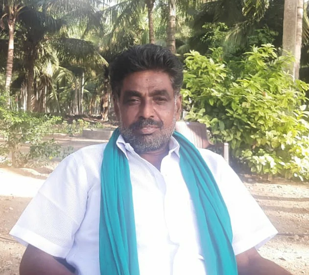 உயிரிழந்த விவசாயி கனகராஜின் சகோதரர் சண்முகம்