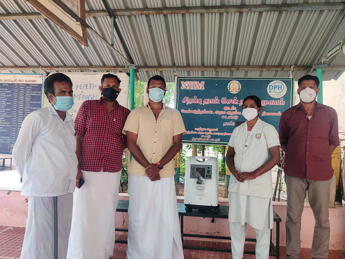 ஆக்ஸிஜன் செறிவூட்டி வழங்கும் பணி