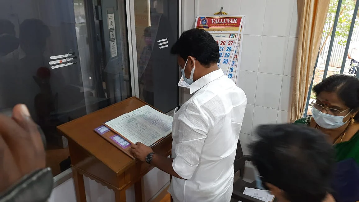 அன்பில் மகேஷ் பொய்யாமொழி ஆய்வு