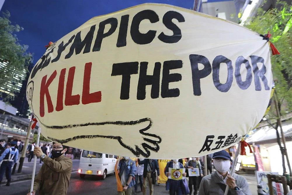 Protest against Olympics