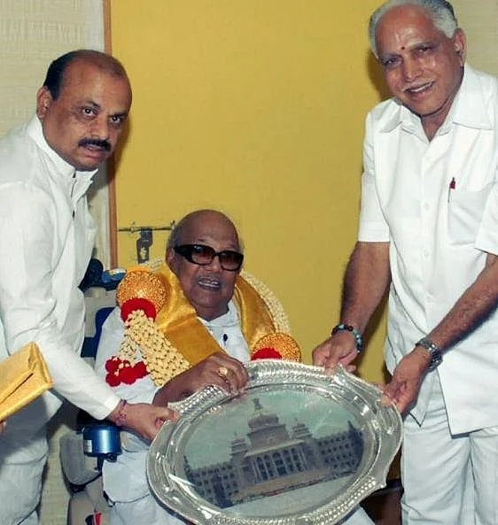 பசவராஜ் பொம்மை, கருணாநிதி, எடியூரப்பா