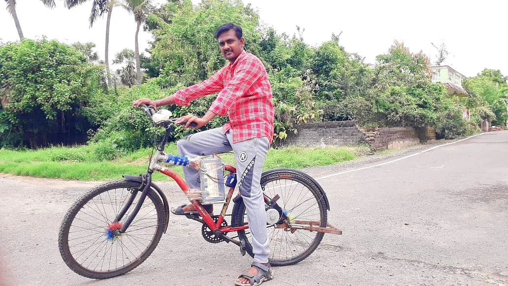 பேட்டரி சைக்கிளில் பாஸ்கரன்