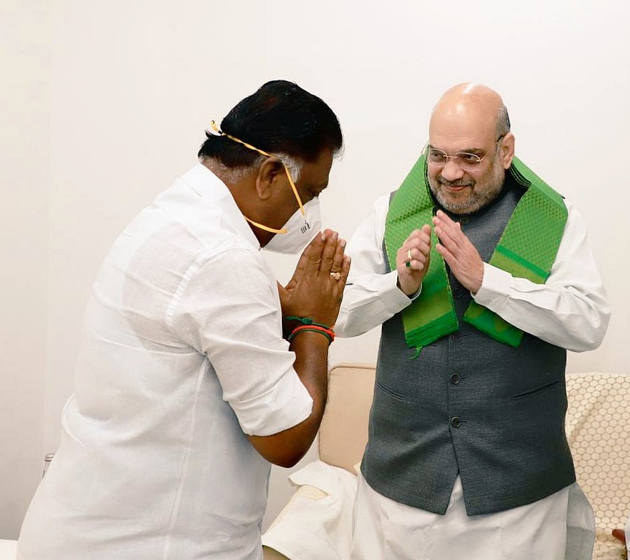 பன்னீர் - அமித் ஷா