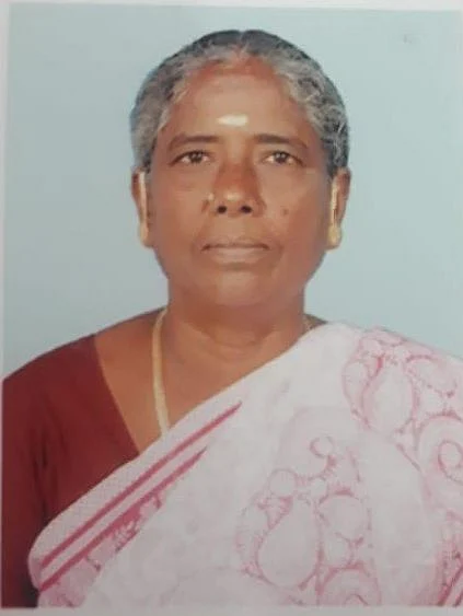 அனுப்பம்பட்டு ஊராட்சி மன்றத் தலைவி கிருஷ்ணவேணி