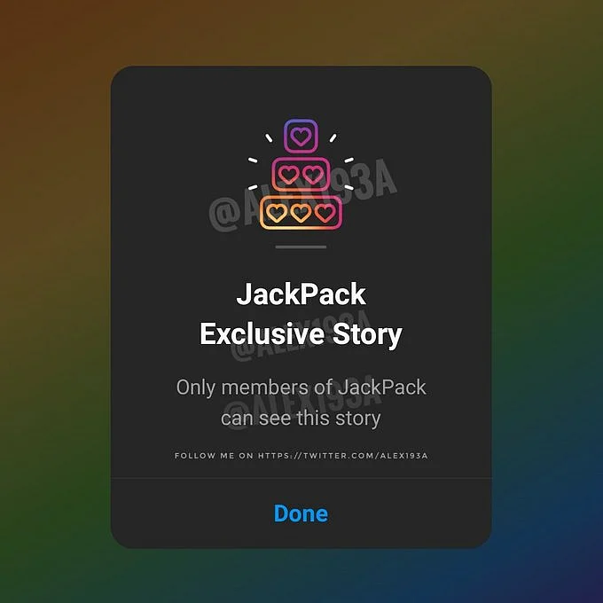 Instagram's feature in testing