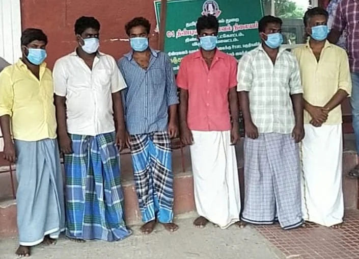 கைதுசெய்யப்பட்ட 6 நபர்கள்.