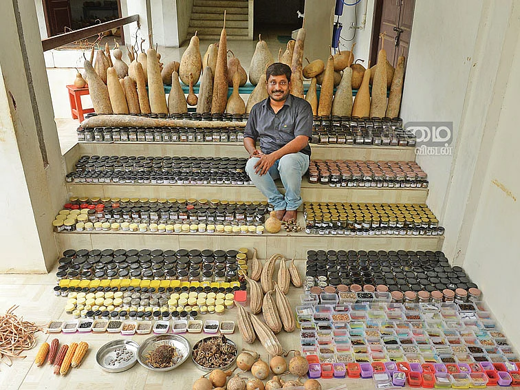தாய்லாந்து தவளைக் கத்திரி இத்தாலி காளான் கத்திரி..!
வித விதமான விதைகளை சேகரிக்கும் பள்ளி தாளாளர்!