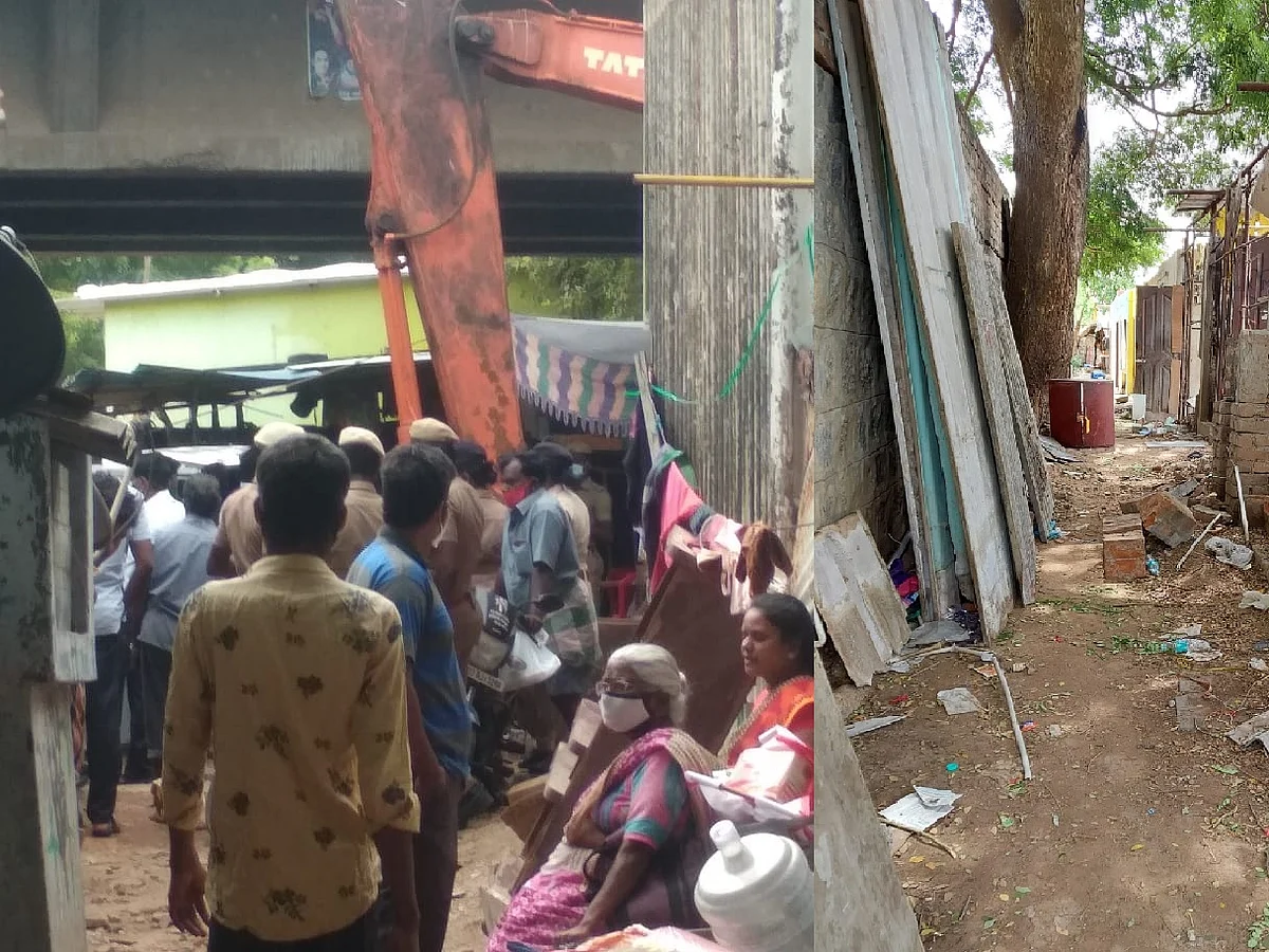 சென்னை: `அரும்பாக்கத்தில் குடிசைப் பகுதிகளில் உள்ள வீடுகளை அரசு அதிகாரிகள் அகற்றினர்'