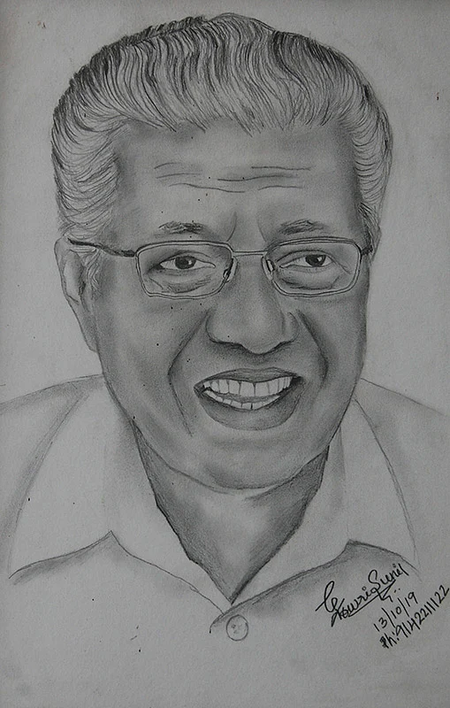 ``விஜய் அண்ணாவைப் பார்த்து என் ஓவியங்களைக் கொடுக்கணும்!’’ - மலையாள தேசத்து மாணவியின் கனவு