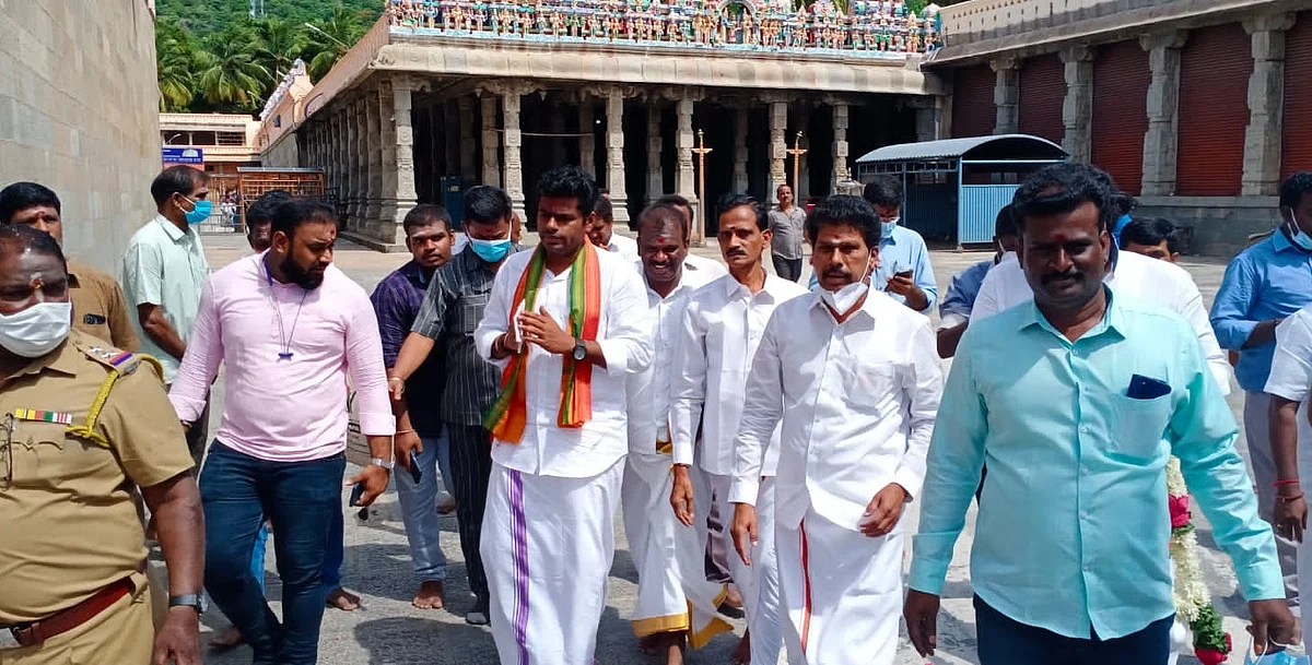 தமிழக பாஜக தலைவர் அண்ணாமலை.