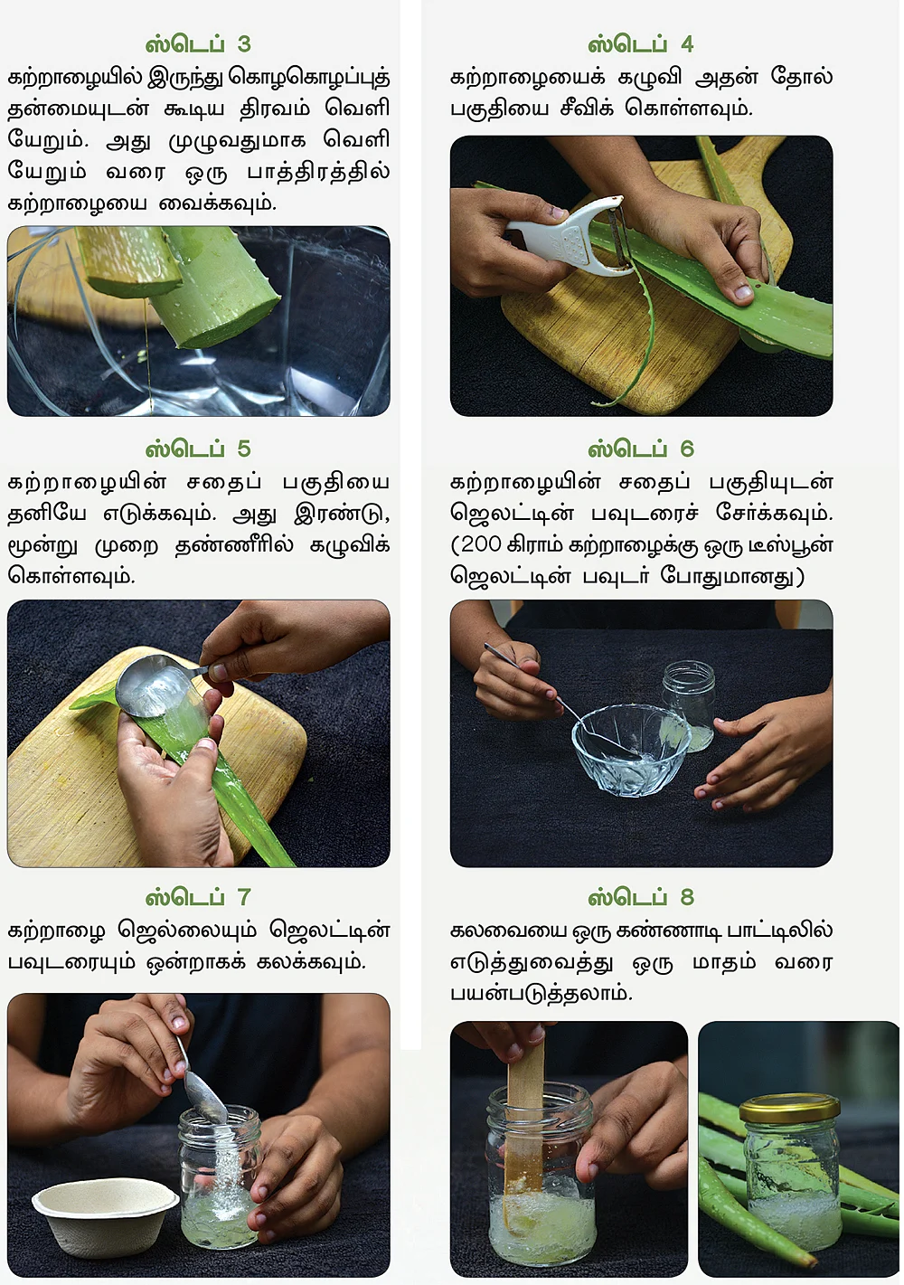 வீட்டிலேயே கற்றாழை ஜெல் தயாரிப்பது எப்படி?