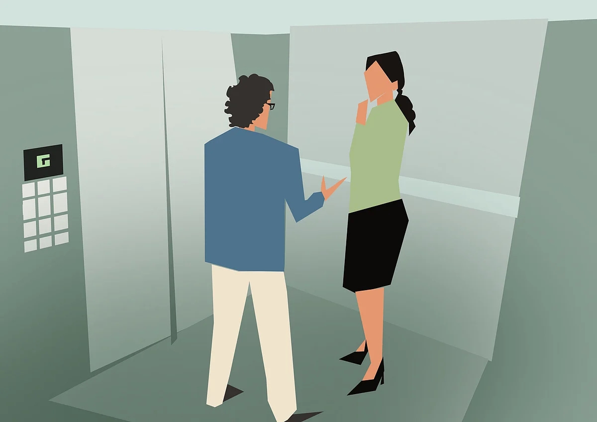 Pavan makes his first “elevator pitch” to Kavya