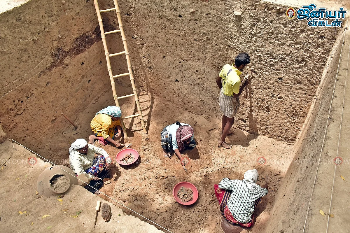 கீழடி அகழாய்வு பணி