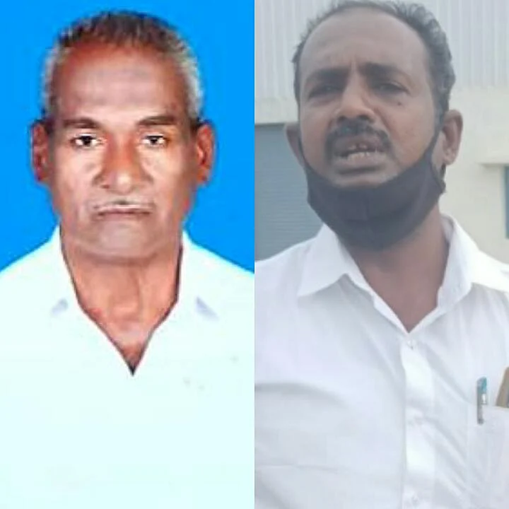 உயிரிழந்த குருசாமி, அவரது மகன் ராஜகோபால்