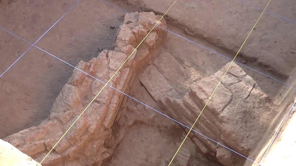 அகழாய்வில் கண்டுபிடிக்கப்பட்ட 7 அடுக்கு செங்கல் கட்டடம்