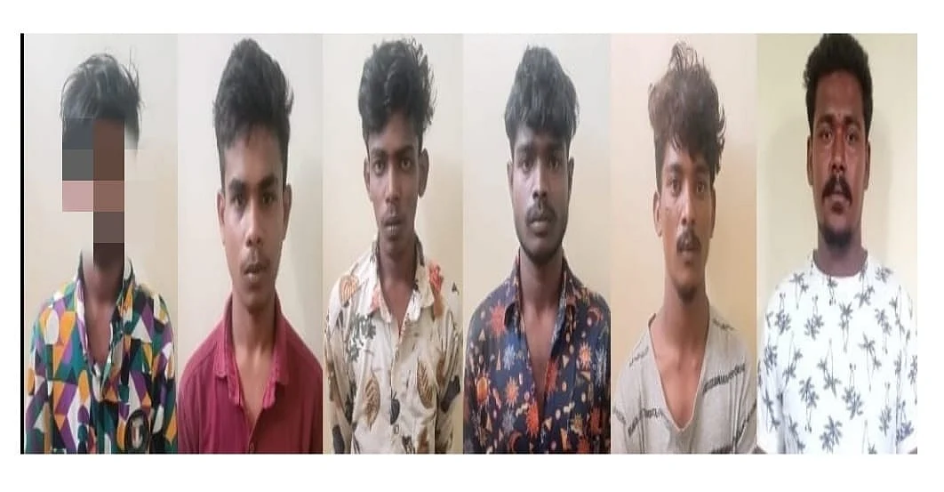கைது செய்யப்பட்ட 6 பேர்
