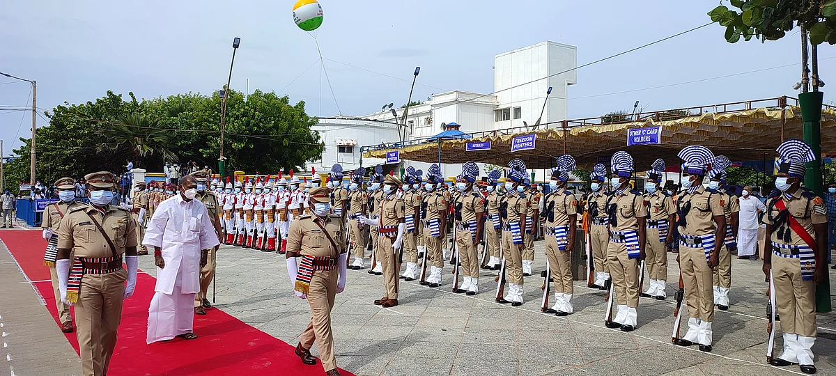 சுந்தந்திர தின விழாவில் முதல்வர் ரங்கசாமி