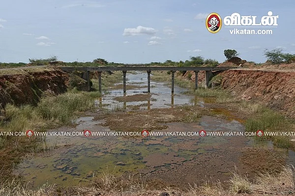பாலம் அமைக்கும் பணிகள் நடக்கவுள்ள இடம்