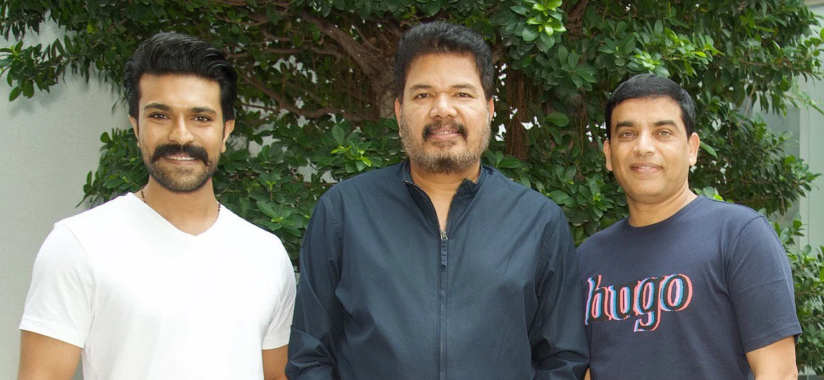 ராம் சரண், ஷங்கர், தயாரிப்பாளர் 'தில்' ராஜு