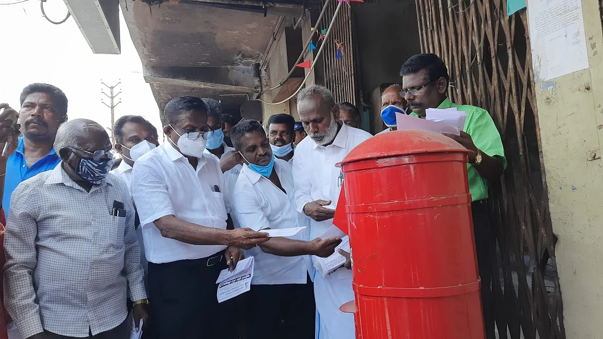 முதல்வருக்குக் கடிதம் அனுப்பும் போராட்டம்