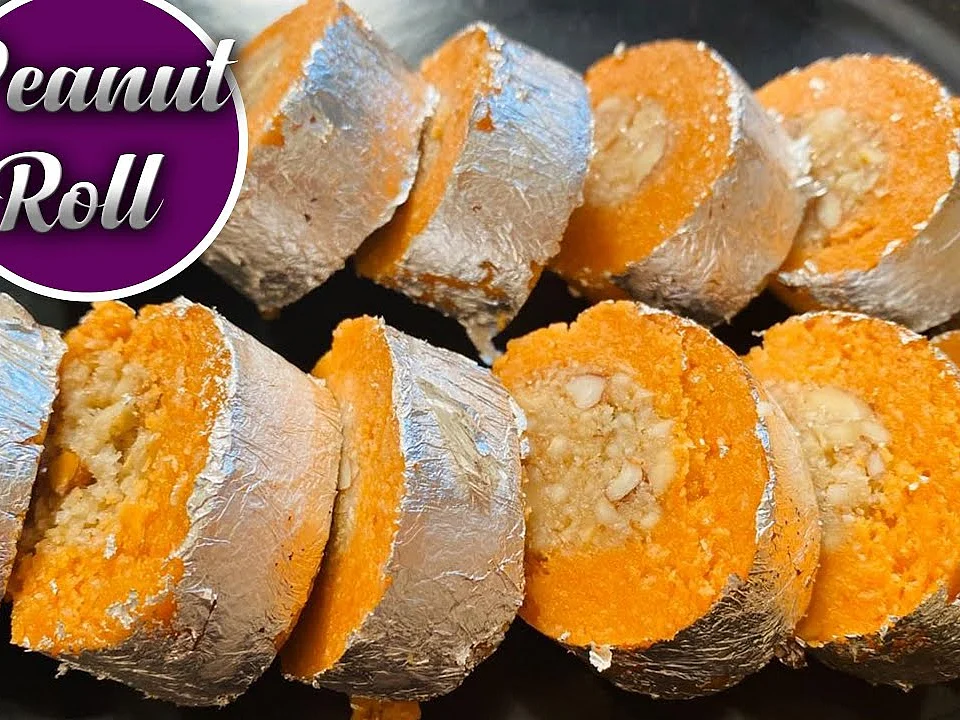 Peanut Roll Recipe in Tamil | Sweet Recipe | Aval Kitchen