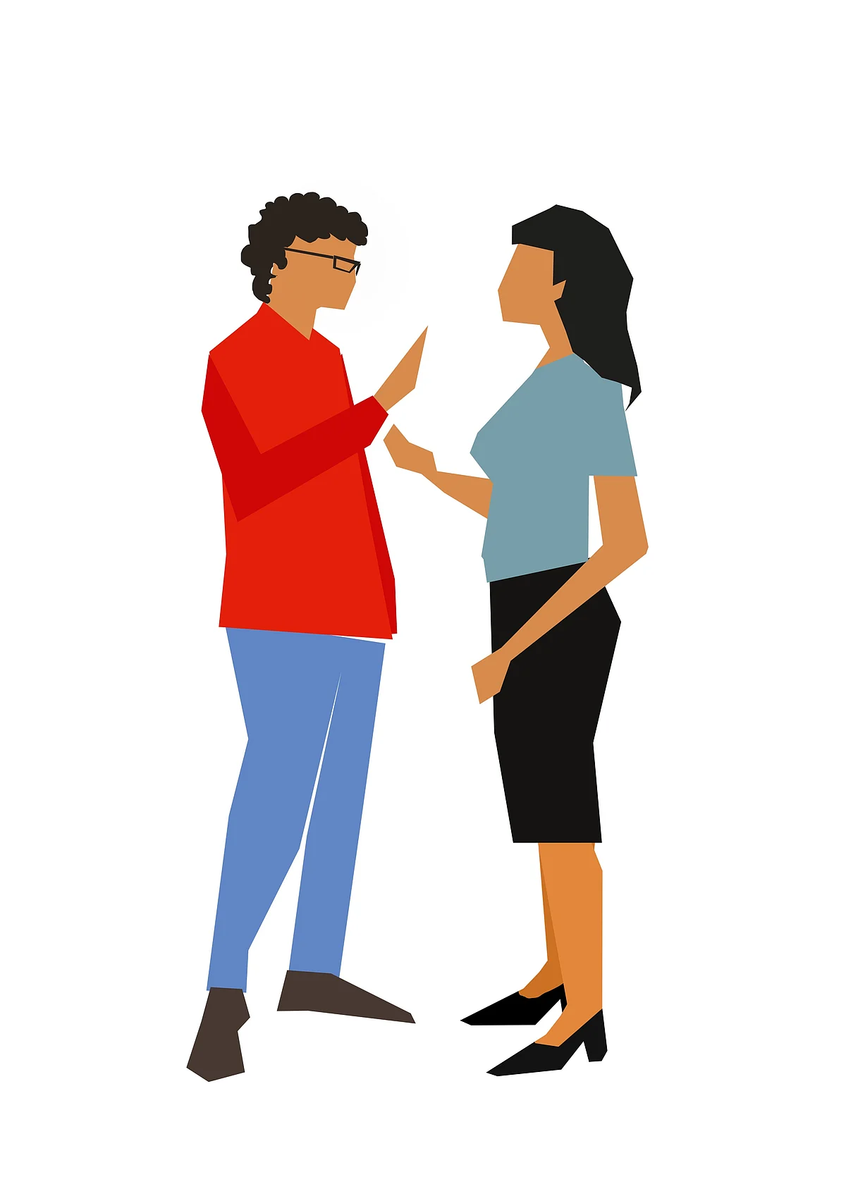 Pavan and Kavya discussing
