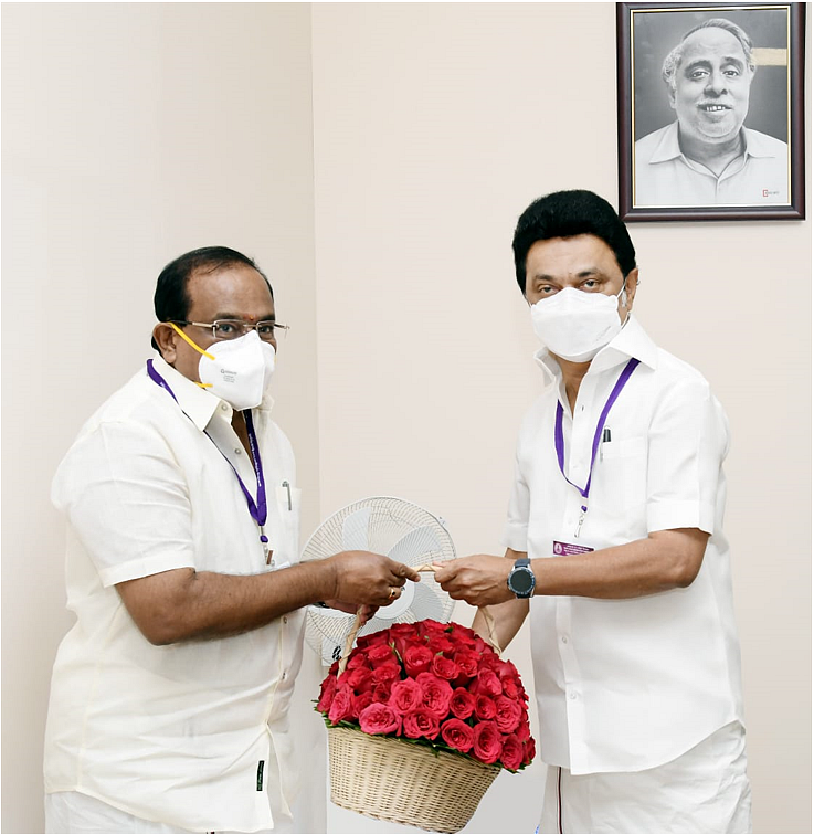 முதல்வர் மு.க.ஸ்டாலின், அமைச்சர் சக்கரபாணி