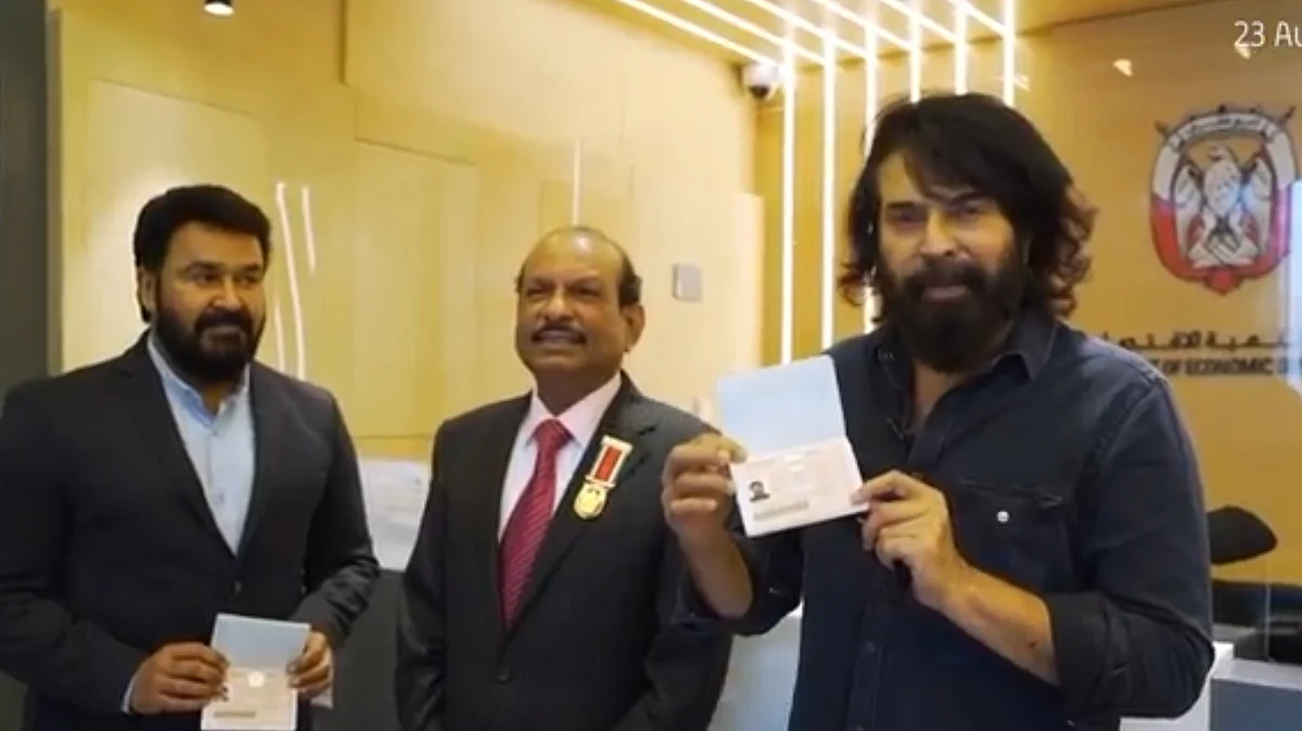 கோல்டன் விசா பெற்ற நடிகர்கள் மோகன்லால் மற்றும் மம்முட்டி