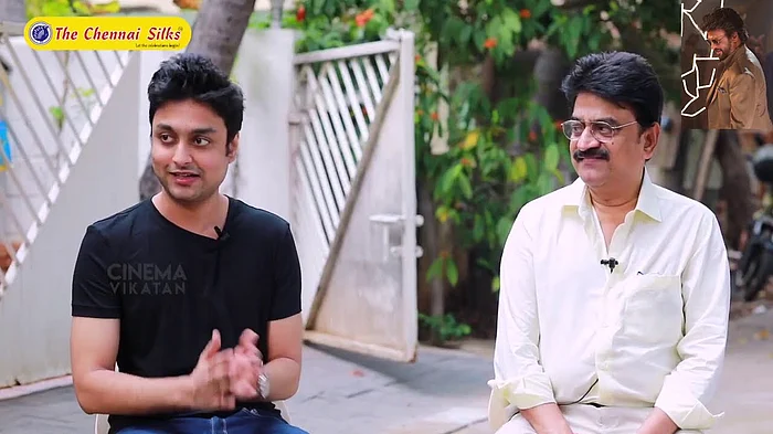 மகன் ஸ்ருதனுடன் சின்னி ஜெயந்த்