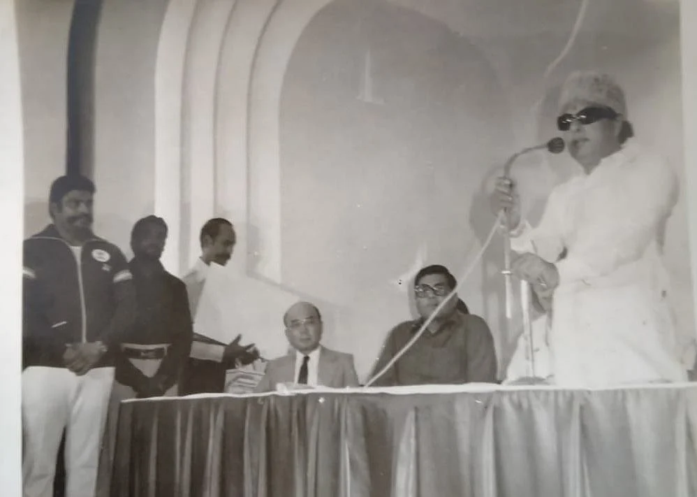 யமாகுச்சி பாராட்டு விழாவில் எம்.ஜி.ஆர்