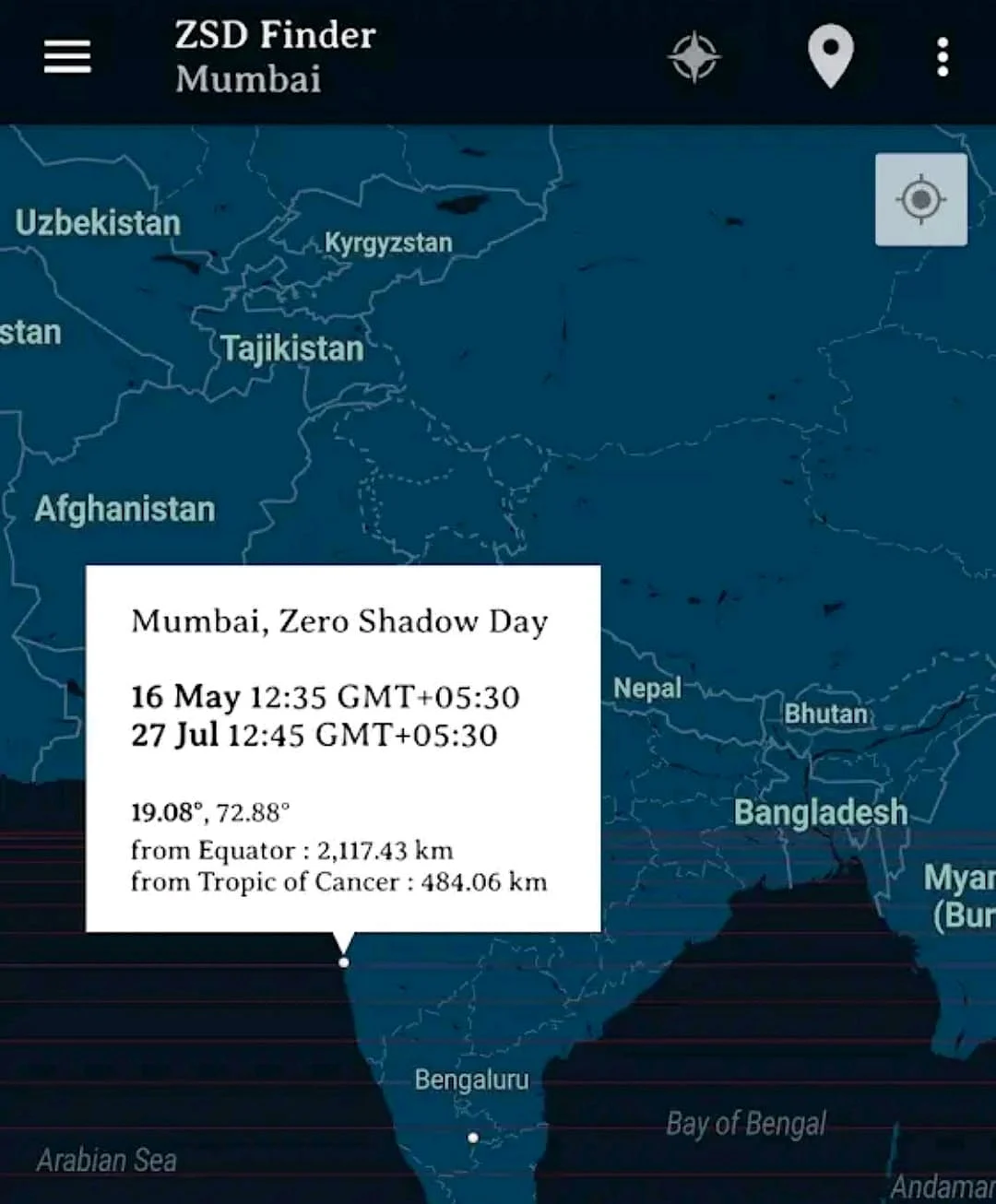 Zero Shadow Day App