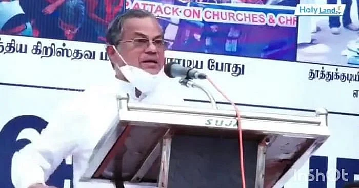 தீண்டாமை: `யாரும் யாரையும் வற்புறுத்தியாக சரித்திரத்தில் நான் படித்தறியவில்லை!' -பாஜக எம்.எல்.ஏ | `In the history I have read, there is no caste oppression!’ - BJP MLA M.R Gandhi 2 ஜார்ஜ் பொன்னையா