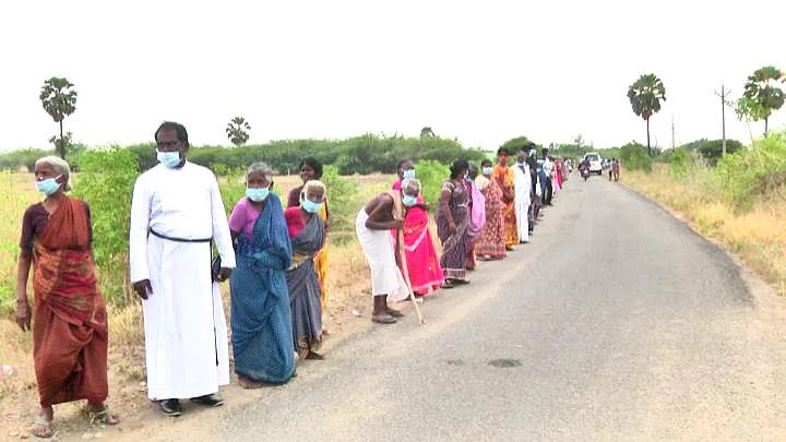 மனிதச்சங்கிலி போராட்டம்