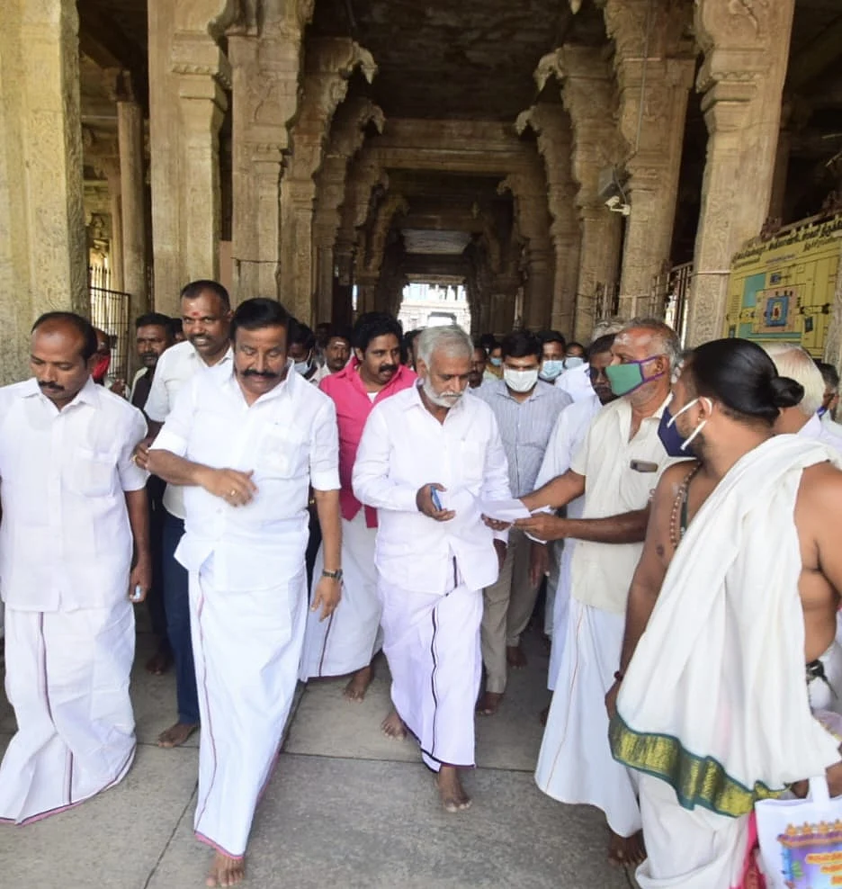 அமைச்சர்கள் ஆய்வு