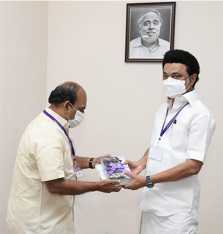 முதல்வர் மு.க.ஸ்டாலின், அமைச்சர் தா.மோ.அன்பரசன்