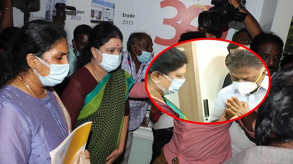 ஓ.பன்னீர்செல்வத்துக்கு நேரில் வந்து ஆறுதல் தெரிவித்த சசிகலா