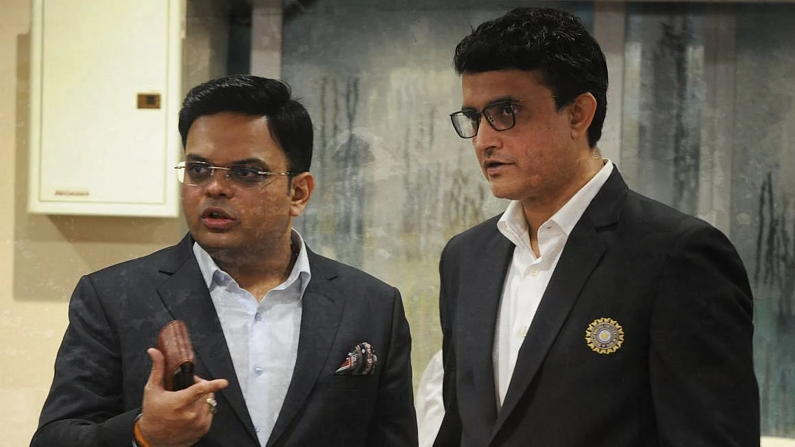 Sourav Ganguly with Jay Shah