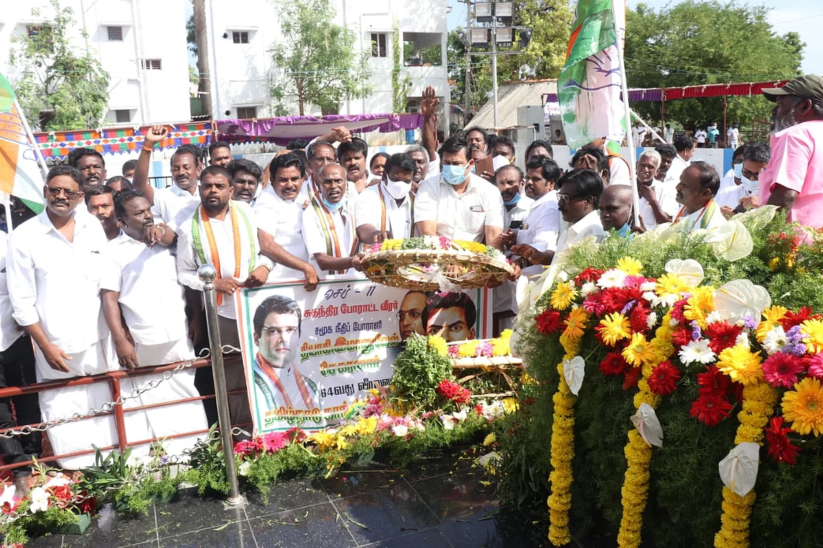காங்கிரஸ் கட்சியினர் அஞ்சலி