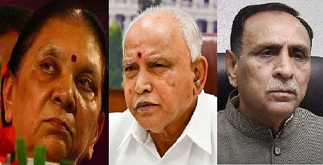 ஆனந்தி பென் - எடியூரப்பா - விஜய் ரூபானி