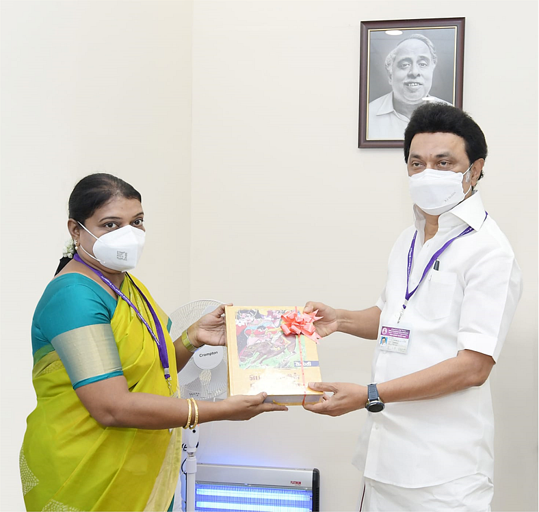 முதல்வர் மு.க. ஸ்டாலின், அமைச்சர் கீதா ஜீவன்