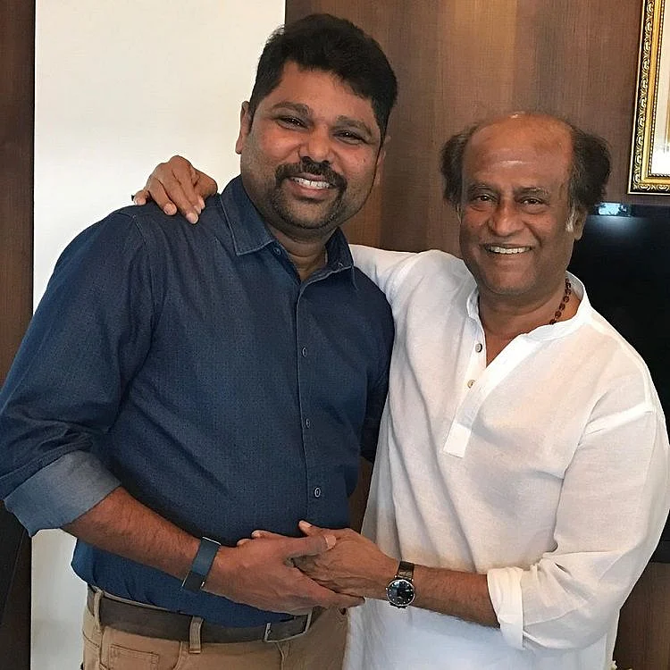 Girish Mathrubootham with Rajinikanth