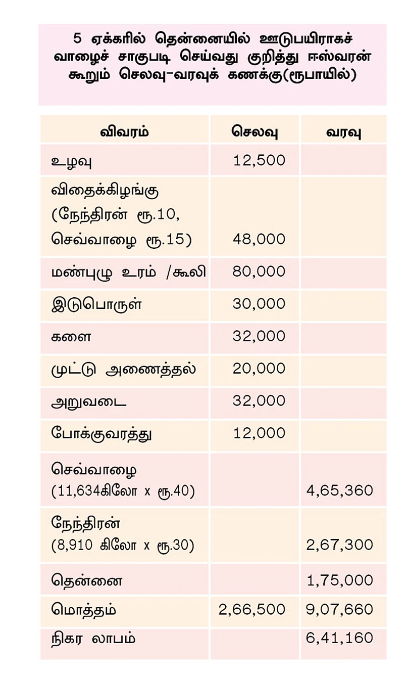 செலவு, வரவு கணக்கு