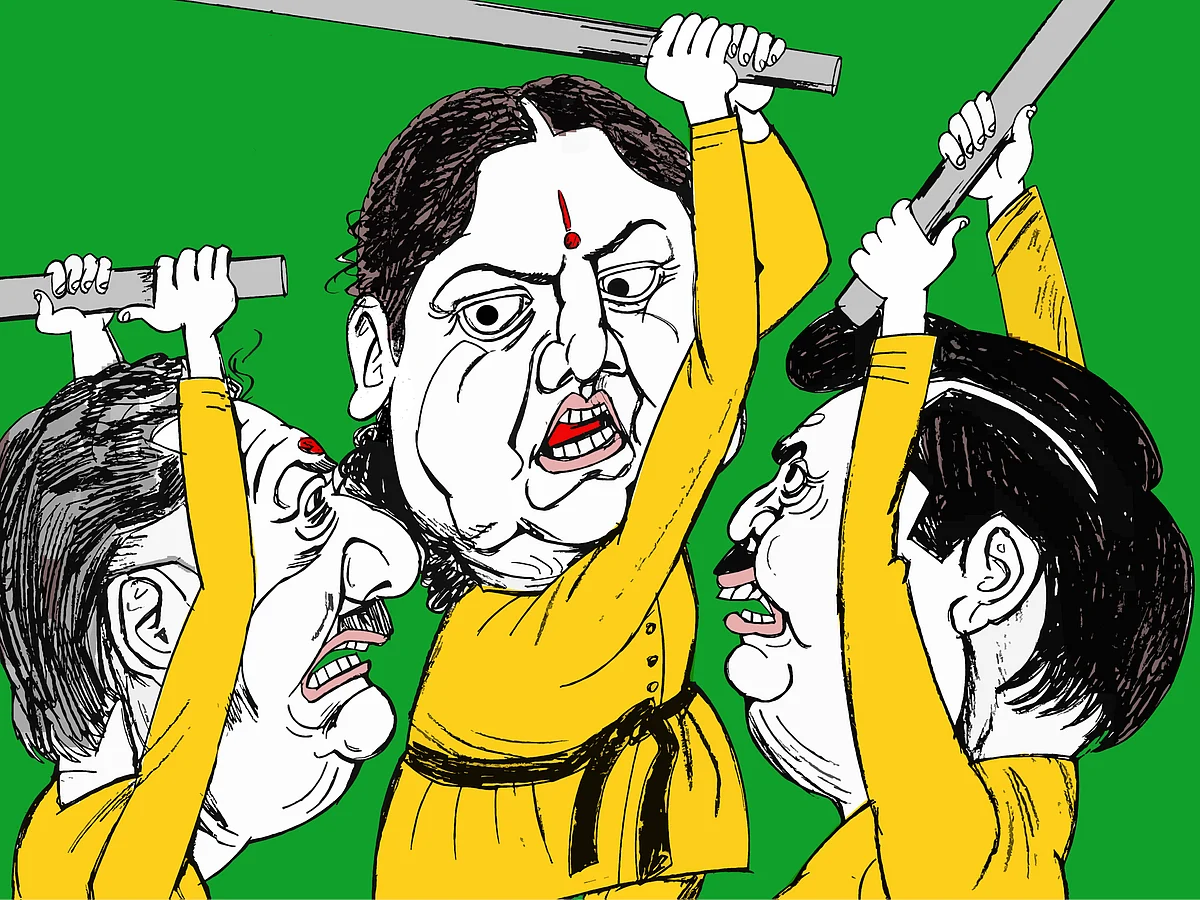ஆளுக்காளு நாட்டாமை! - அட்டைக்கத்திப் போர்