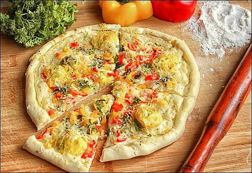 சீஸ் - எக் குழிப்பணியார பீட்சா