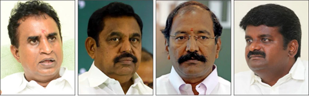 வேலுமணி, எடப்பாடி பழனிசாமி, தங்கமணி, விஜயபாஸ்கர்