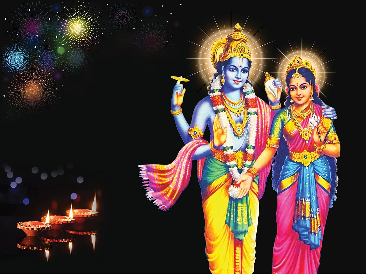 சந்தனத்தில் நிலமகள் குங்குமத்தில் கெளரிதேவி!