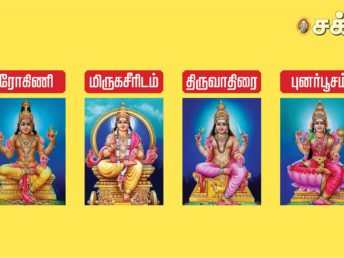 குருப்பெயர்ச்சி
நட்சத்திர பலன்கள்
ரோகிணி, மிருகசீரிடம், திருவாதிரை, புனர்பூசம்