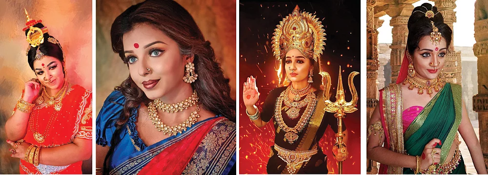 நார்மல் பொண்ணுக்கு நயன்தாரா லுக்!